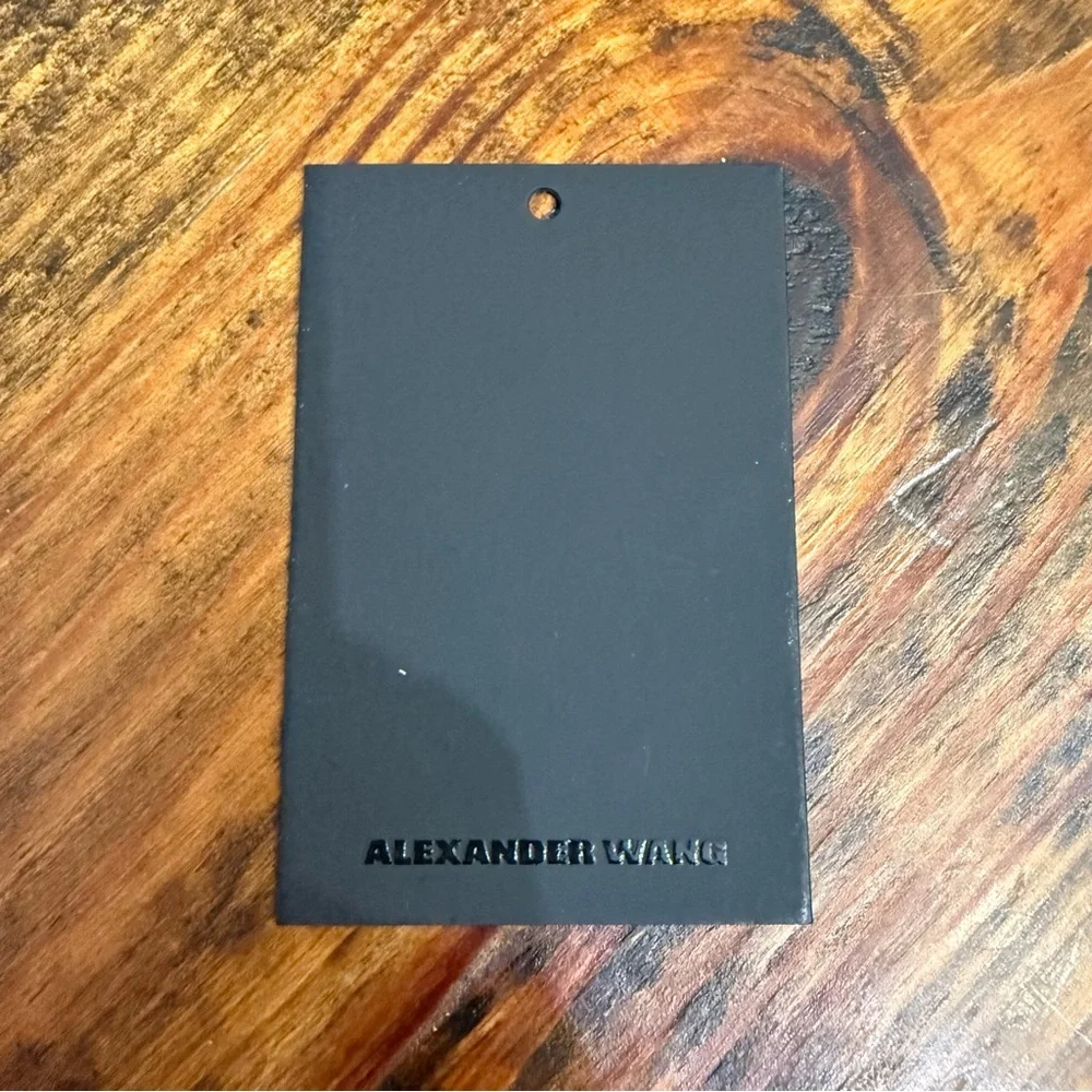 Alexander Wang Leather Small Journal Notebook Black Hardware NEW 4